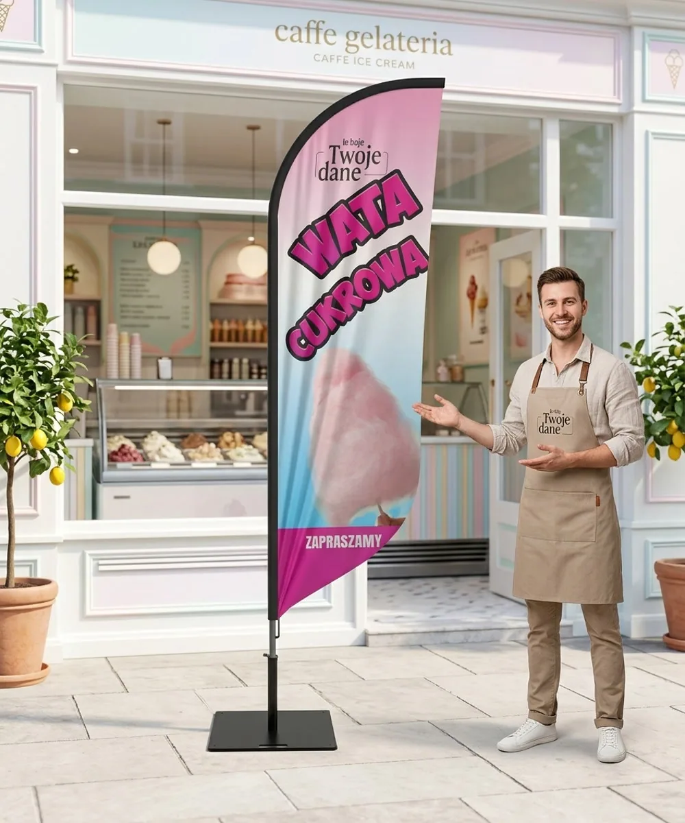 Winder reklamowy – Lody – wzór 37 – zestaw konfigurowalny – gotowy winder branżowy
