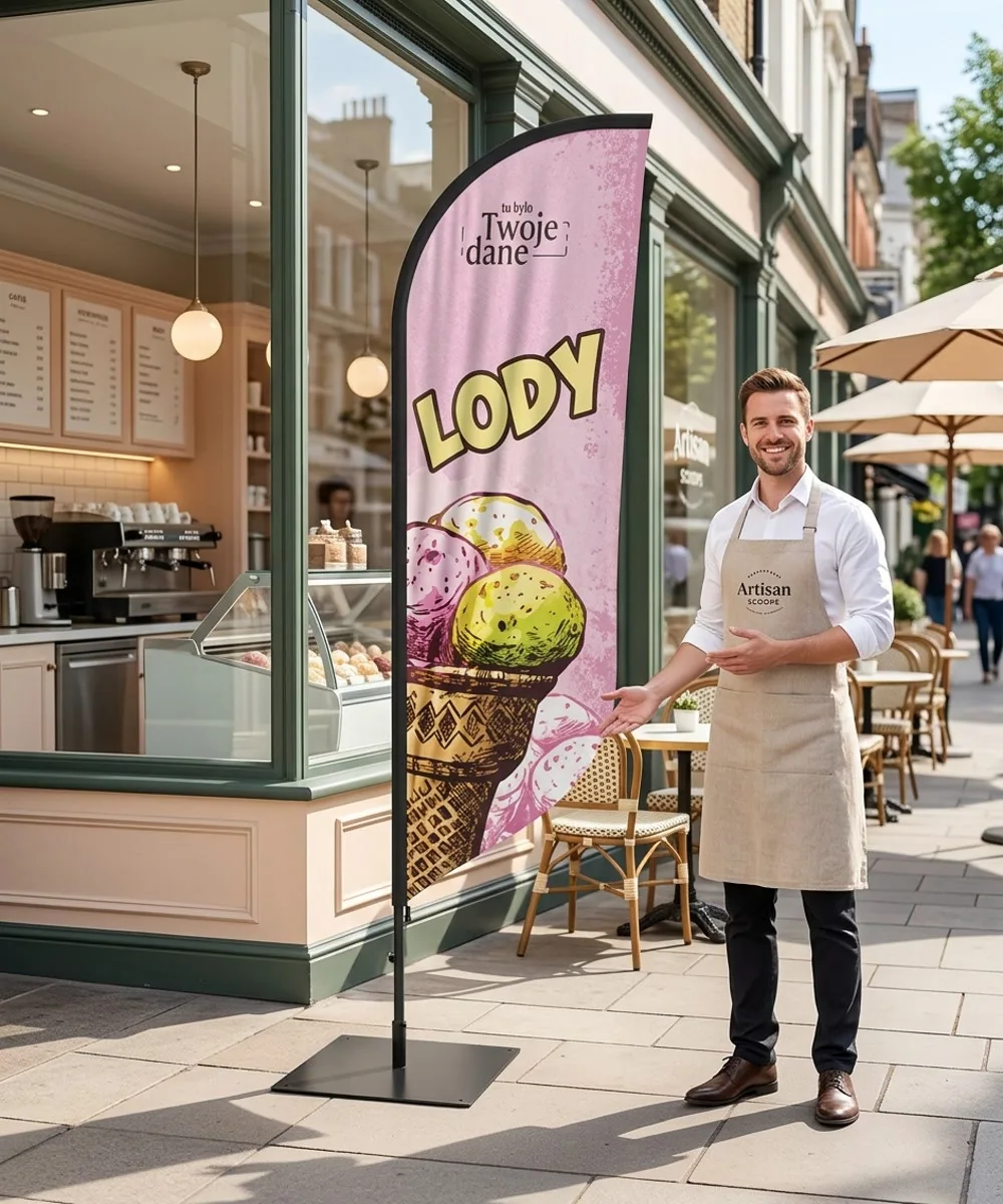 Winder reklamowy – Lody – wzór 38 – zestaw konfigurowalny – gotowy winder branżowy