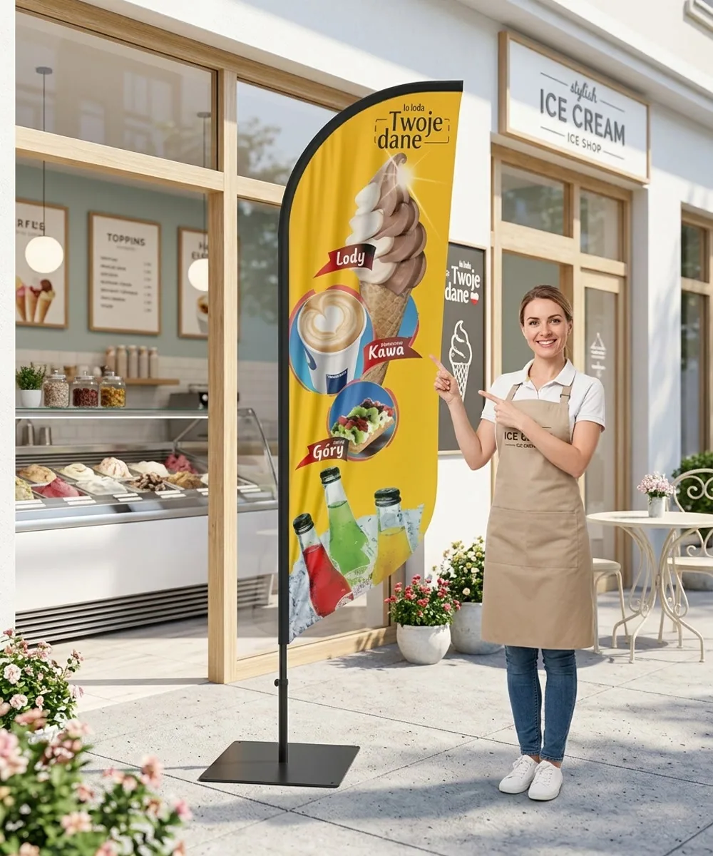 Winder reklamowy – Lody – wzór 40 – zestaw konfigurowalny – gotowy winder branżowy