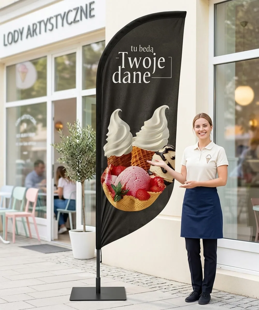 Winder reklamowy – Lody – wzór 43 – zestaw konfigurowalny – gotowy winder branżowy