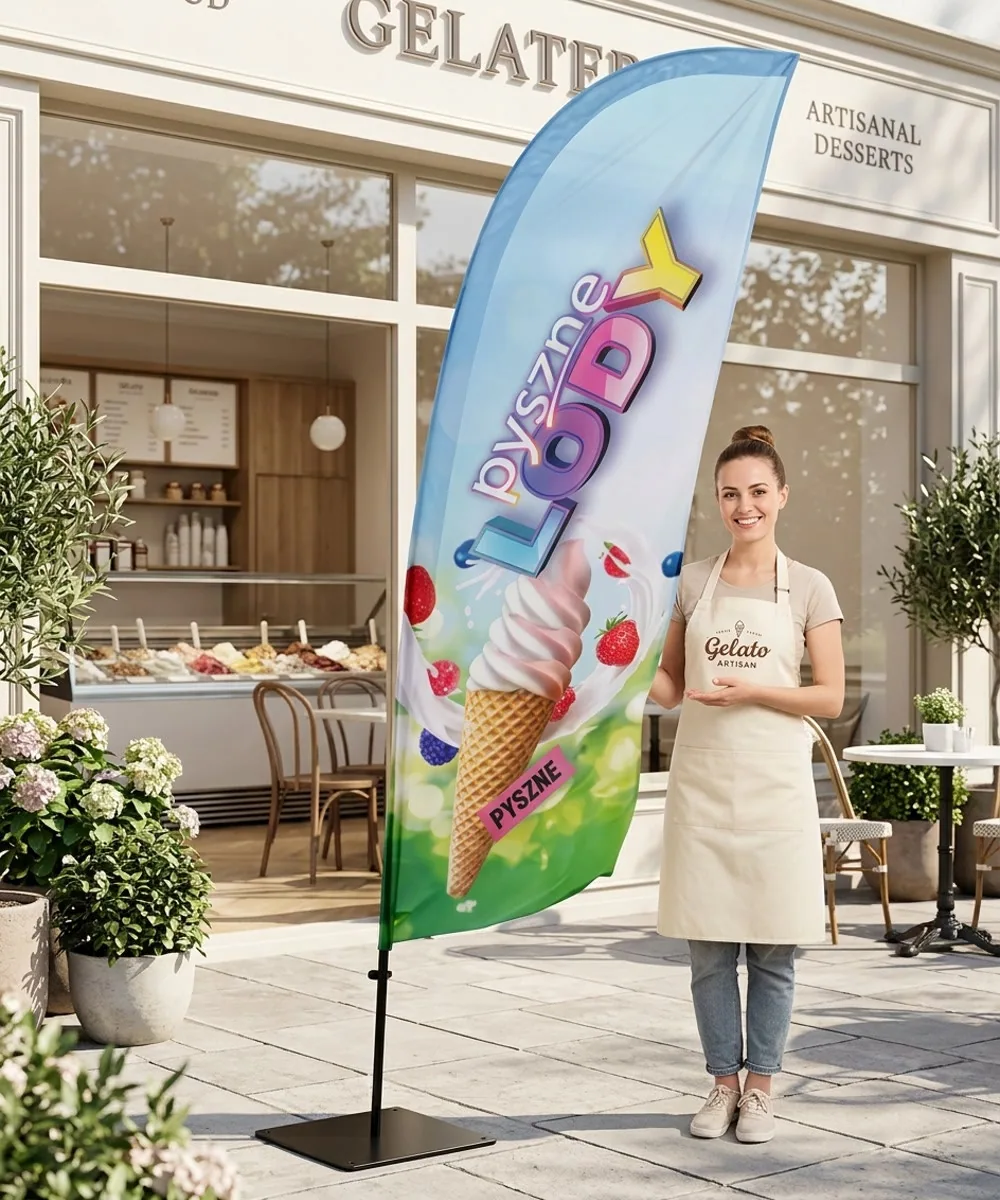 Winder reklamowy – Lody – wzór 25 – zestaw konfigurowalny – gotowy winder branżowy
