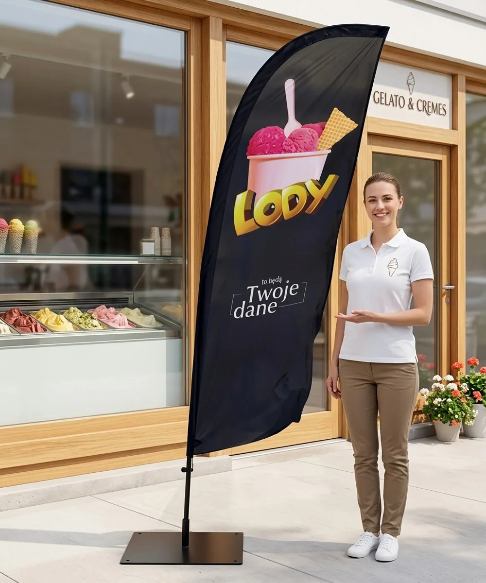 Winder reklamowy – Lody Reklama – wzór 30 – zestaw konfigurowalny – gotowy winder branżowy