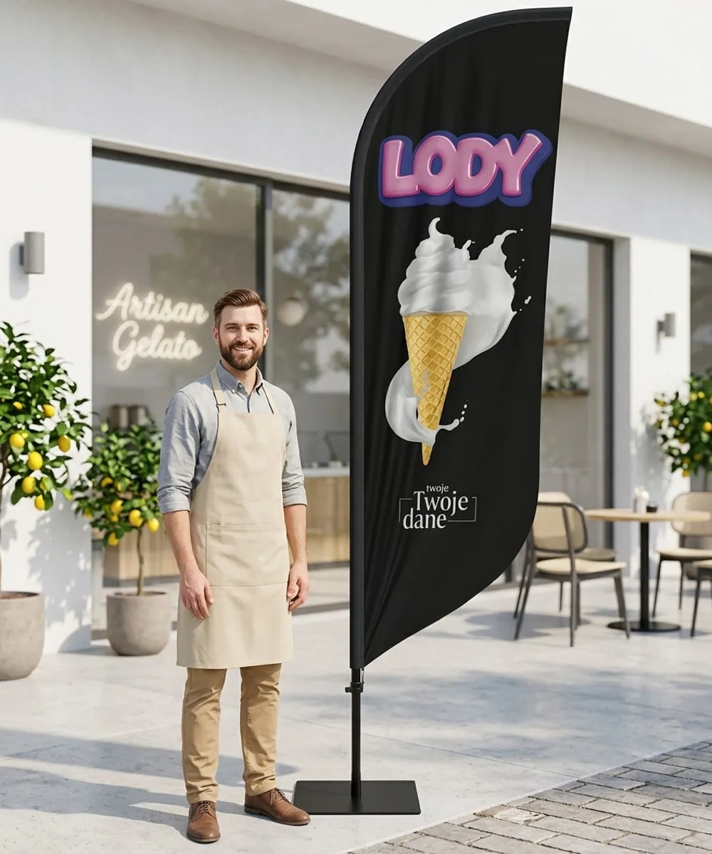 Winder reklamowy – Lody Reklama – wzór 36 – zestaw konfigurowalny – gotowy winder branżowy