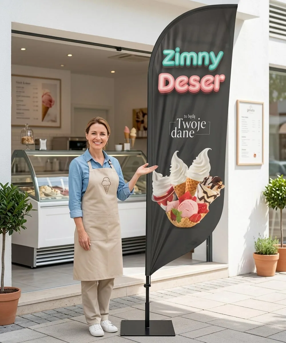 Winder reklamowy – Lody Reklama – wzór 37 – zestaw konfigurowalny – gotowy winder branżowy