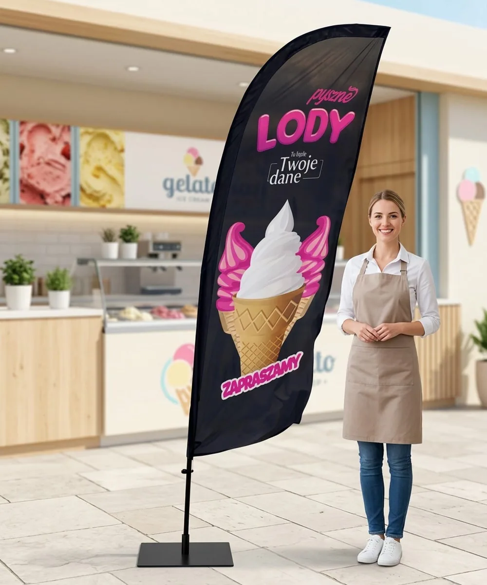 Winder reklamowy – Lody Reklama – wzór 39 – zestaw konfigurowalny – gotowy winder branżowy
