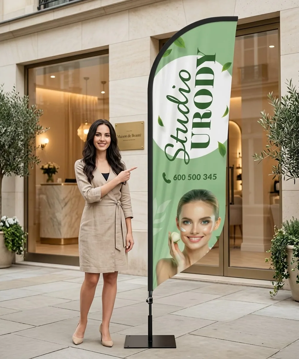 Winder reklamowy – Salon Urody – wzór 9 – zestaw konfigurowalny – gotowy winder branżowy